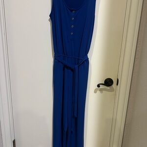 Susan Graver Royal Blue one piece jumpsuit